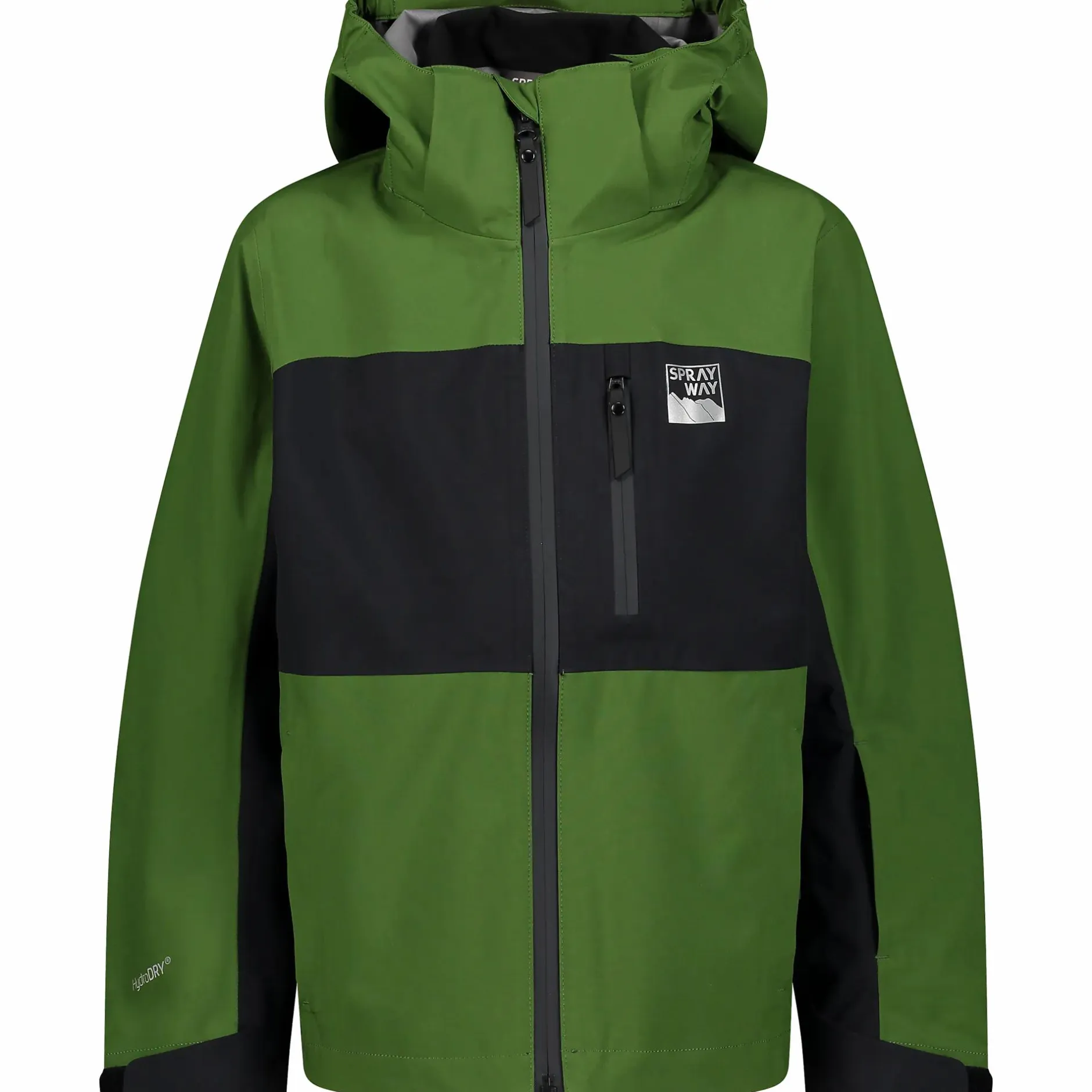 Clearance SPRAYWAY 3 layer shell jkt jr Green/Black