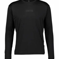 Online CONTRA active ls tee m Black