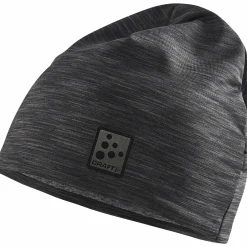 Hot CRAFT adv essence microfleece ponytail hat Black Melange