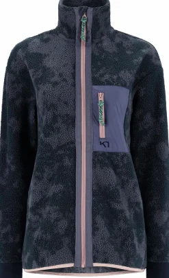 Best KARI TRAA ane pile jacket women DARK NAVY BLUE