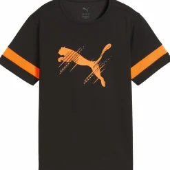 New PUMA attacanto logo jersey jr Black/heat Fire