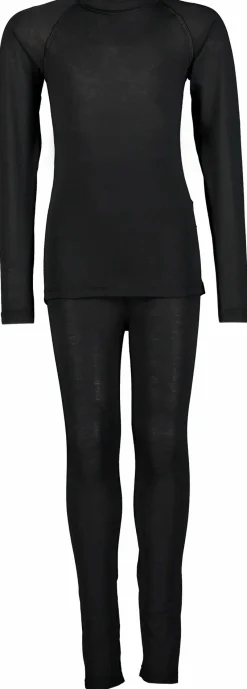 New SKI INDUSTRIES baselayer set, undertøy, junior Black