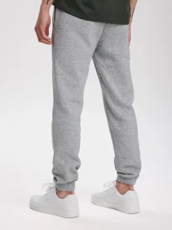 Clearance TAKEOFF basic cuffed sweatpant, joggebukser, herre Grey Melange