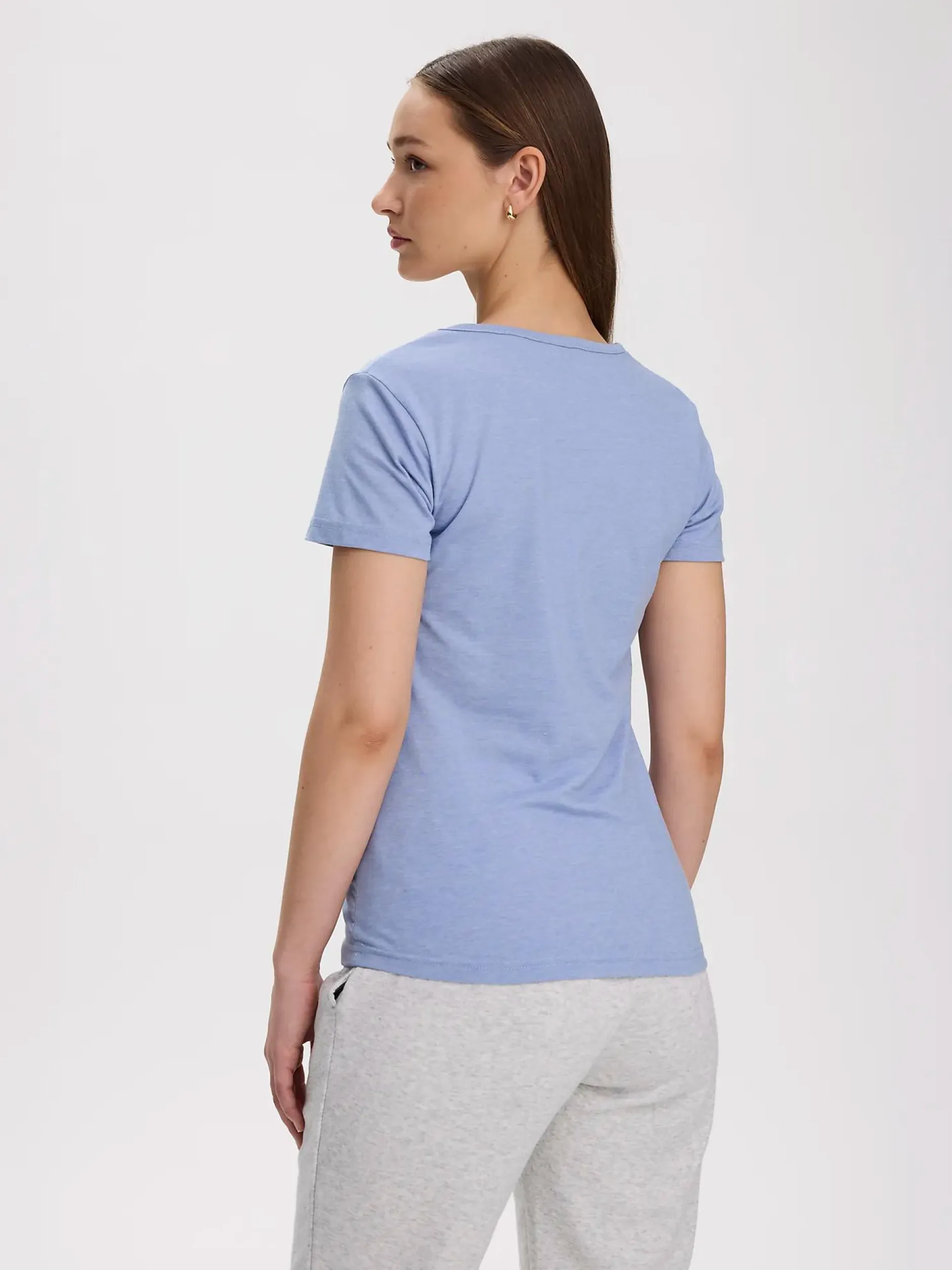 Best TAKEOFF basic tee w Lavender Blue Mel