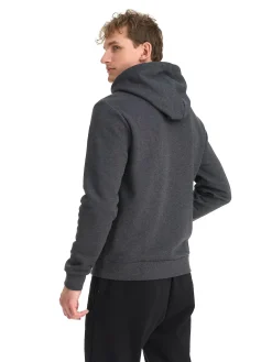Clearance TAKEOFF basic zip hood m Dark Grey Melange