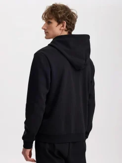 Clearance TAKEOFF basic zip hood m Black