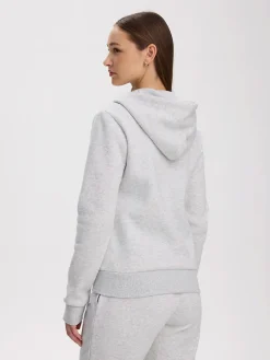 Sale TAKEOFF basic zip hood w Lt Grey Melange