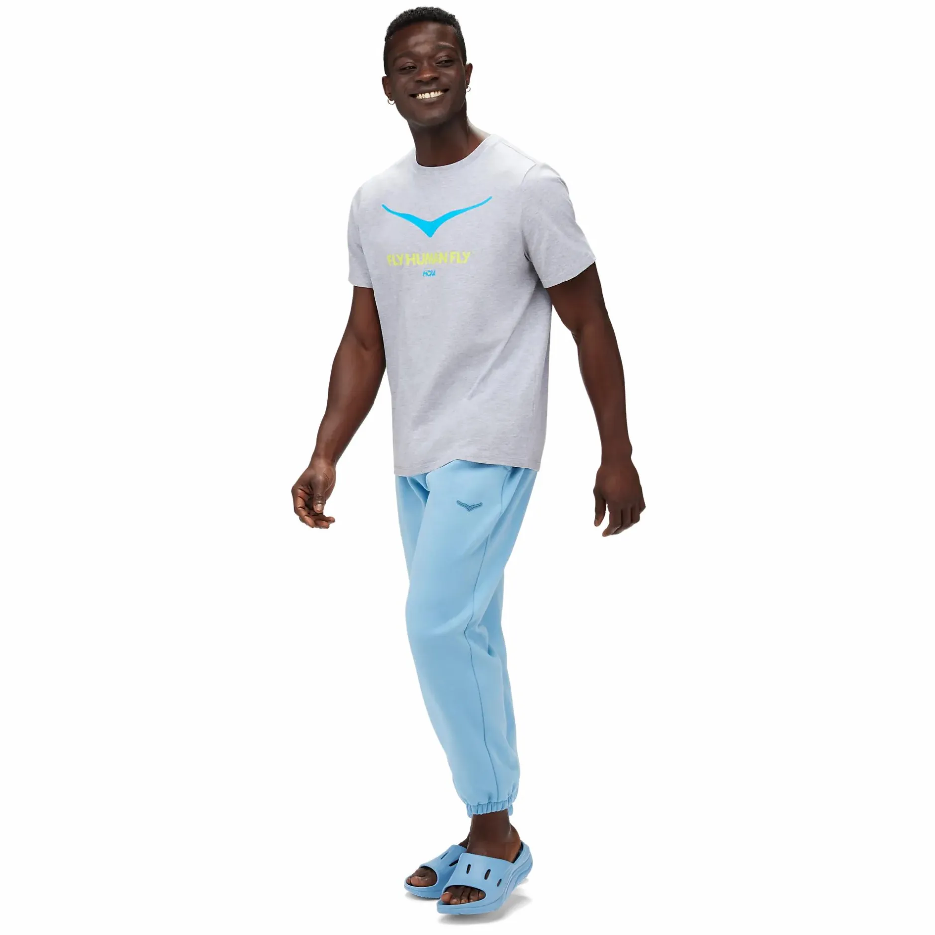 Sale HOKA bird logo gpx ss tee m Heather Grey