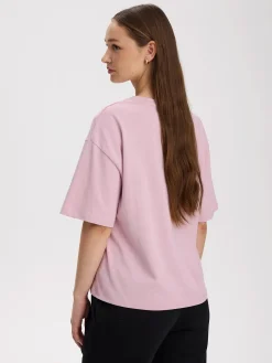 TAKEOFF boxy tee w Keepsake Pink