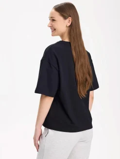 Online TAKEOFF boxy tee w Black
