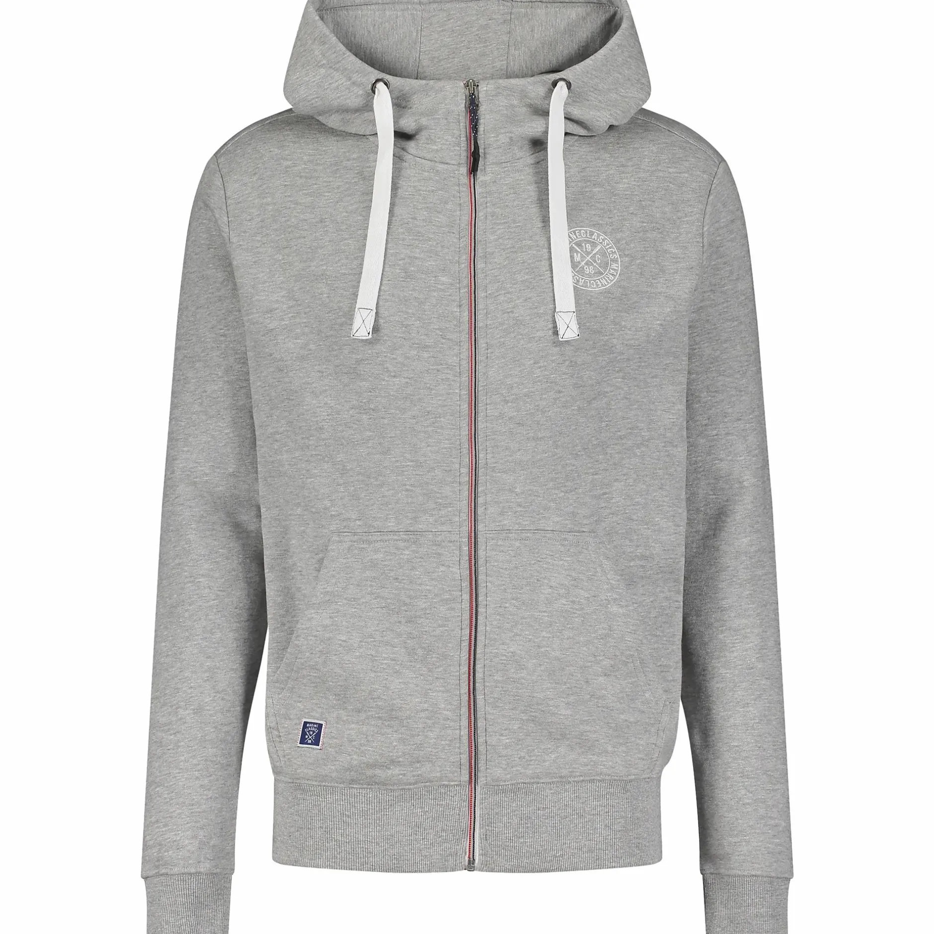 Online MARINE CLASSIC cabin sweat zip hoodie LT. GREY MELANGE
