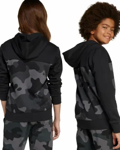Hot ADIDAS camo fl hood jr BLACK/WHITE