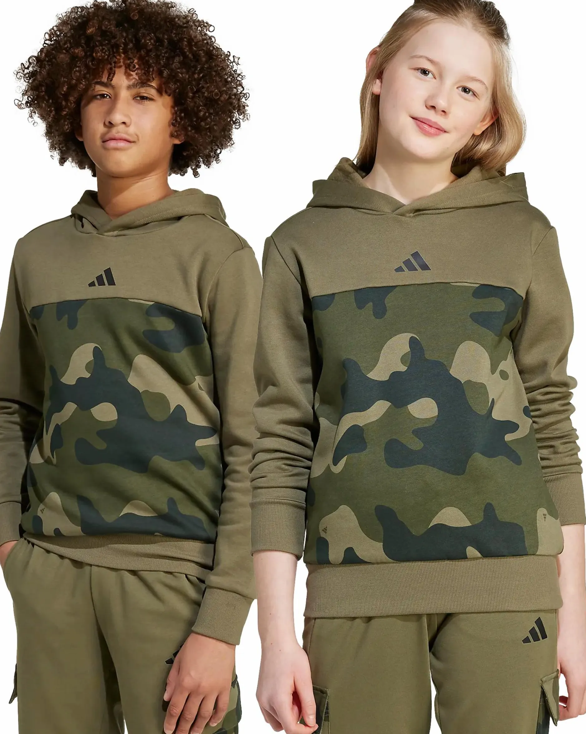 New ADIDAS camo fl hood jr OLISTR/BLACK