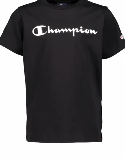 Hot CHAMPION crewneck t-shirt jr Black