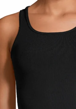 Discount CASALL crop rib racerback Black