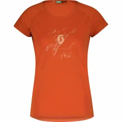 New SCOTT defined dri shirt short sleeve w Braze Orange
