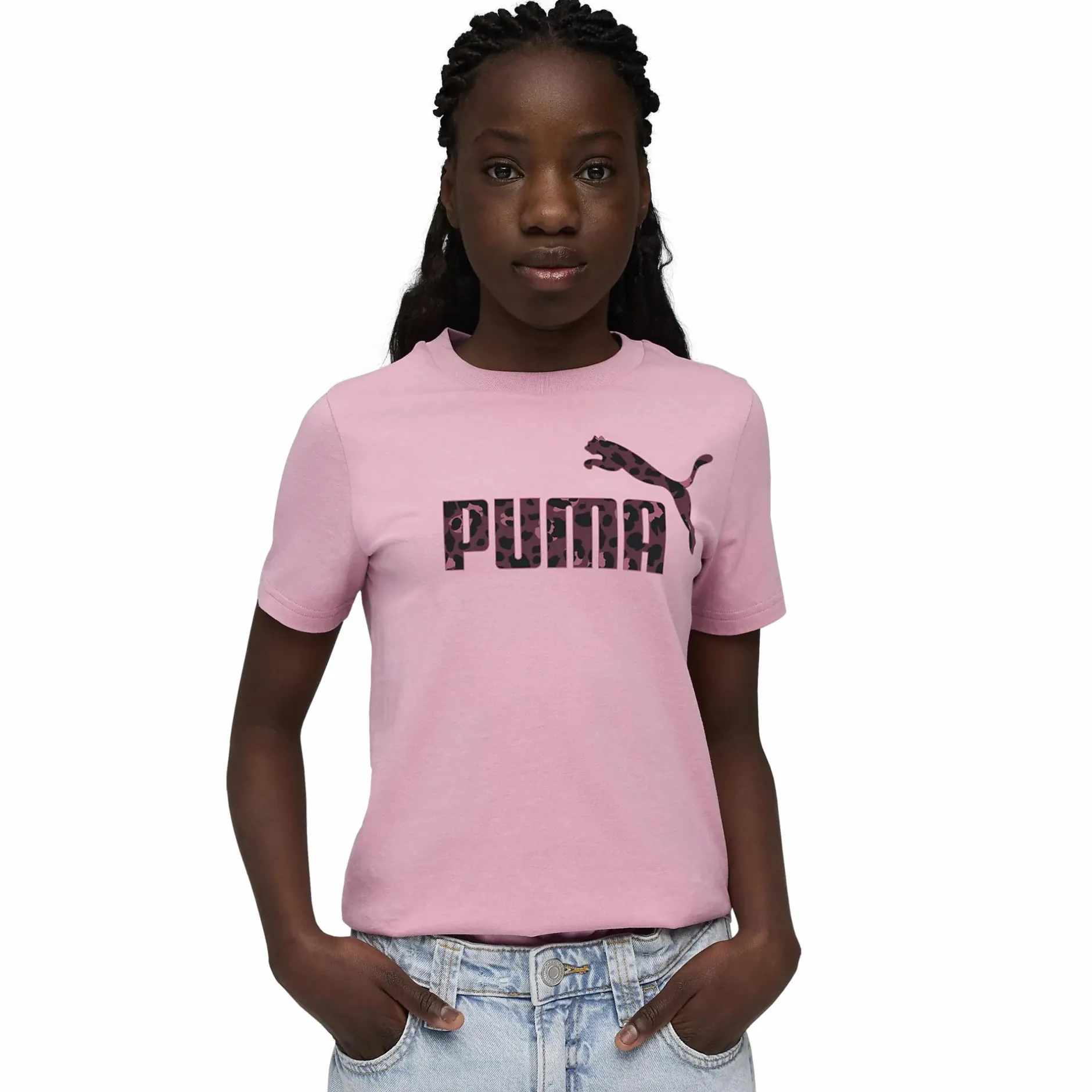 Clearance PUMA ess graphic animal tee jr Poised Pink