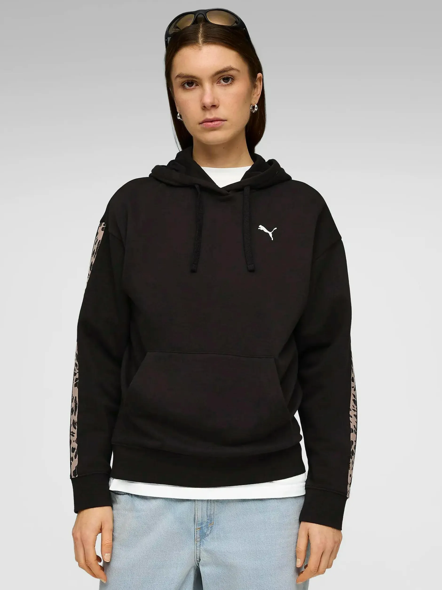 Best PUMA ess graphic hood w BLACK