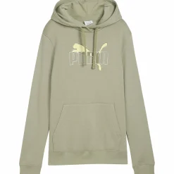 Hot PUMA ess logo lab hoodie fl w Lux Army