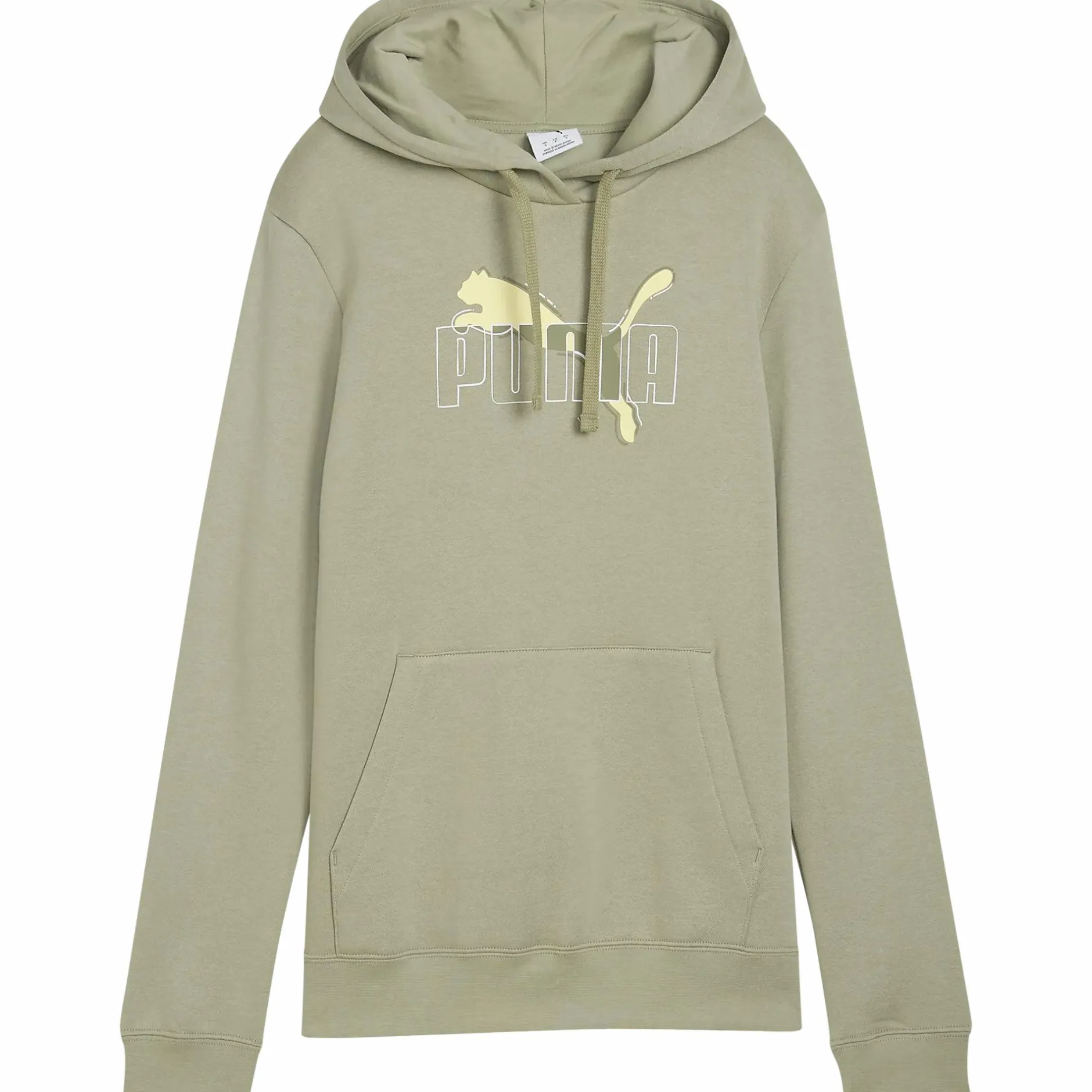 Hot PUMA ess logo lab hoodie fl w Lux Army