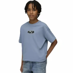Sale PUMA ess logo lab relax tee jr Cool Blue