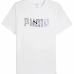 New PUMA ess logo lab tee m Puma White