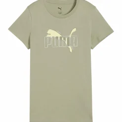 Discount PUMA ess logo lab tee w Lux Army