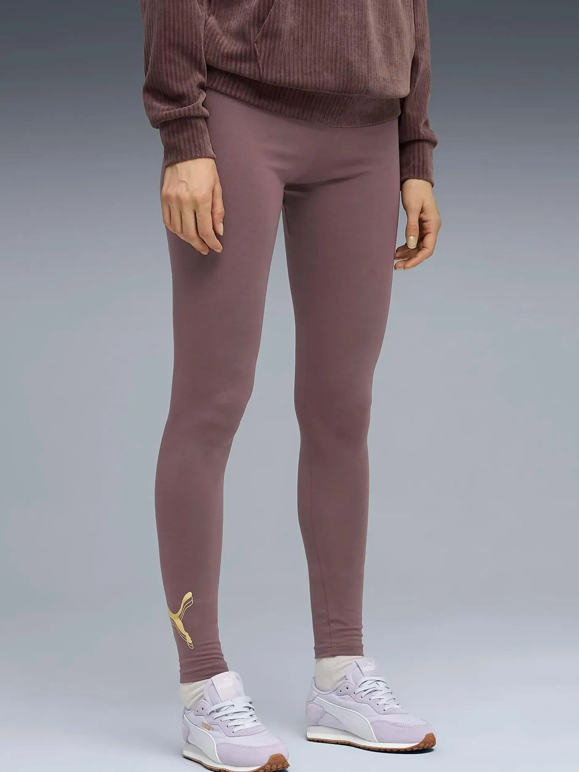 Online PUMA ess metallic leggins w Raisin-metallic