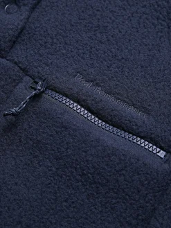 PEAK PERFORMANCE fleece snap t w Blue Shadow