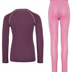 Hot JOHAUG frost wool baselayer set jr Bright Pink