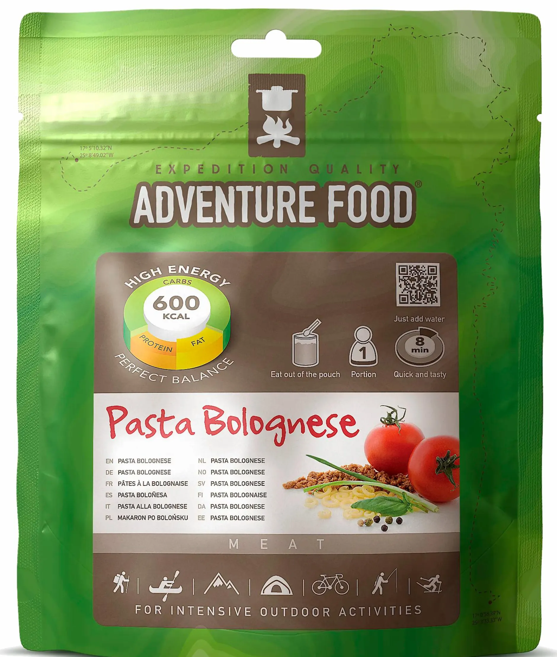 Online ADVENTURE FOOD frystorkad mat Pasta Bolognese