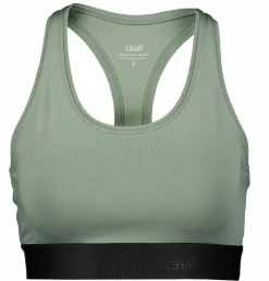 Discount CASALL graphic sports bra Dusty Green