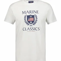 Hot MARINE CLASSIC graphic tee WHITE_
