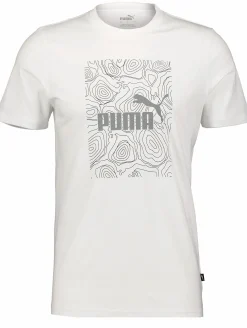 PUMA graphics reflective tee Puma White