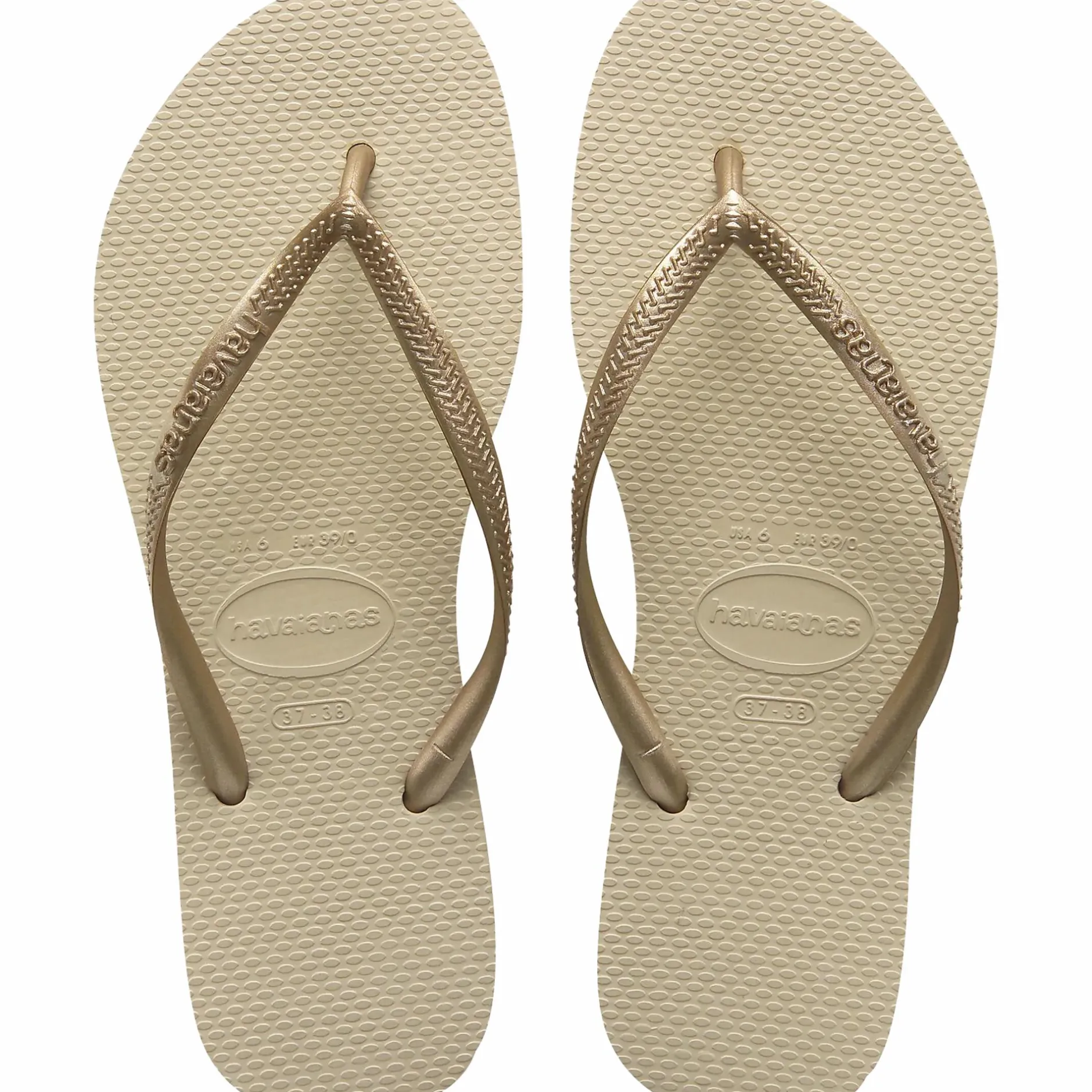Clearance HAVAIANAS hav slim jr Sandgrey/L.Gold