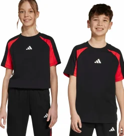 Sale ADIDAS j colorblock t-shirt BLACK/PURRUB