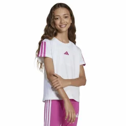 ADIDAS jg 3s tee 160 White/Selufu