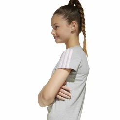 Discount ADIDAS jg 3s tee 160 Mgreyh/Clpink