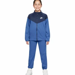 Clearance NIKE k nsw df tracksuit pk fz Comet Blue