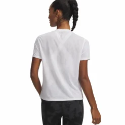 Clearance UNDER ARMOUR launch jacquard tee w White