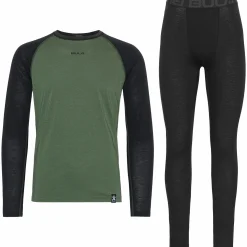 Discount BULA liftie wool baselayer set jr Black