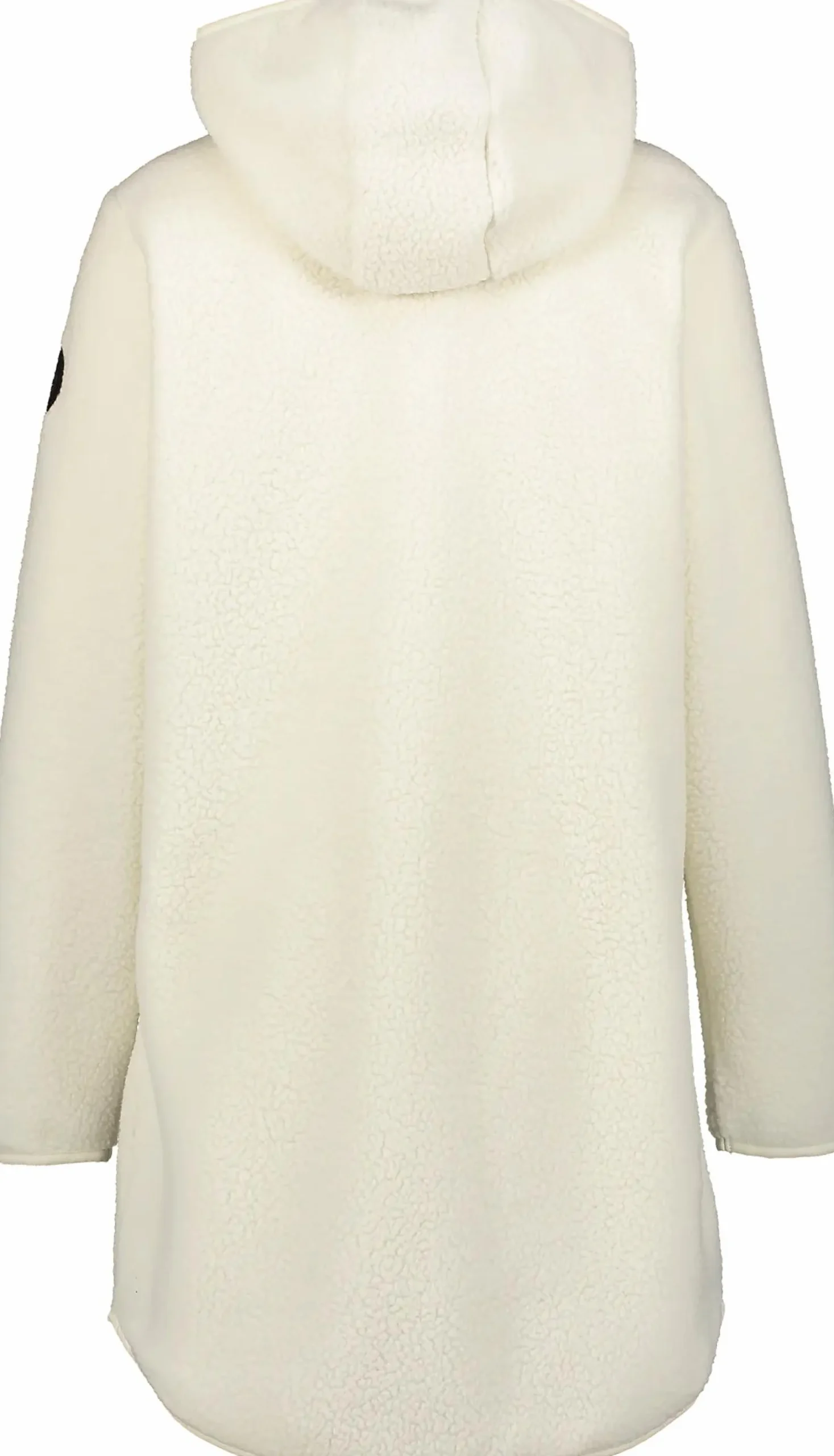 Discount CROSS SPORTSWEAR long pile hood, lang fleecejakke, dame Offwhite