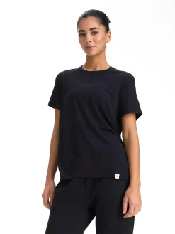 Discount LE DON DE VIE lounge classic tee w Black