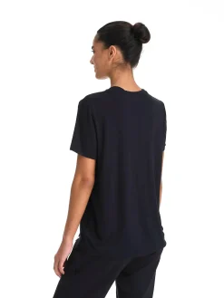 Discount LE DON DE VIE lounge classic tee w Black