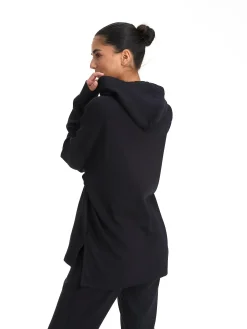 Clearance LE DON DE VIE lounge oversize hoodie w Black
