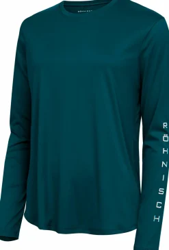 New RÖHNISCH lush logo long sleeve MIDNIGHT TEAL