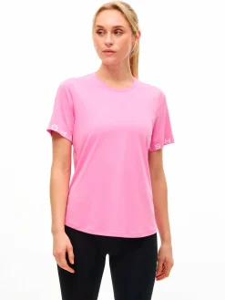 Best RÖHNISCH lush logo tee FUCHSIA PINK