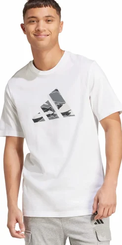 Clearance ADIDAS m camo logo tee WHITE