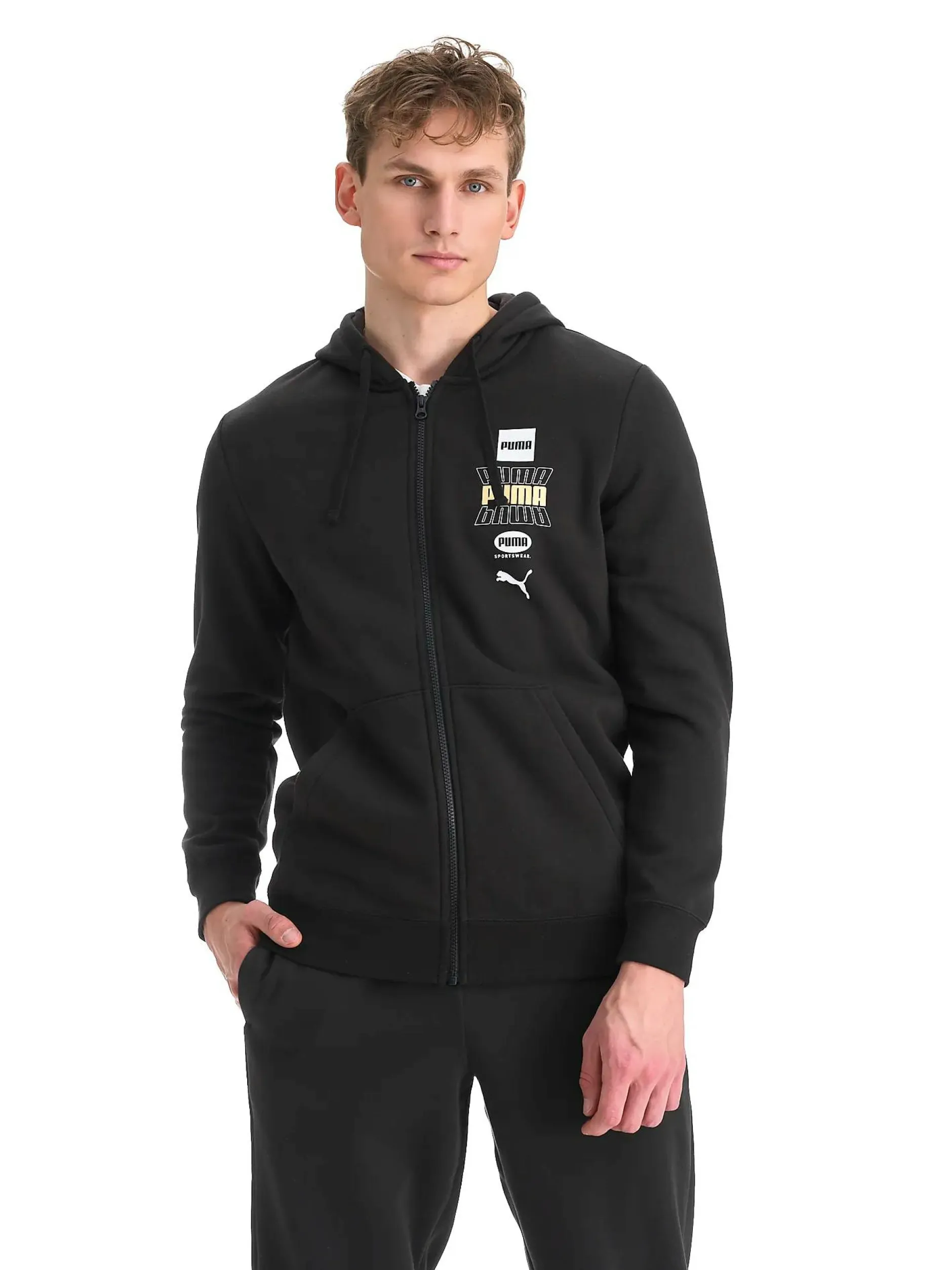 Best PUMA m ess logo lab holiday hood Puma Black