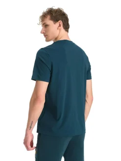 Discount PUMA m ess logo lab tee holiday Green Terrain